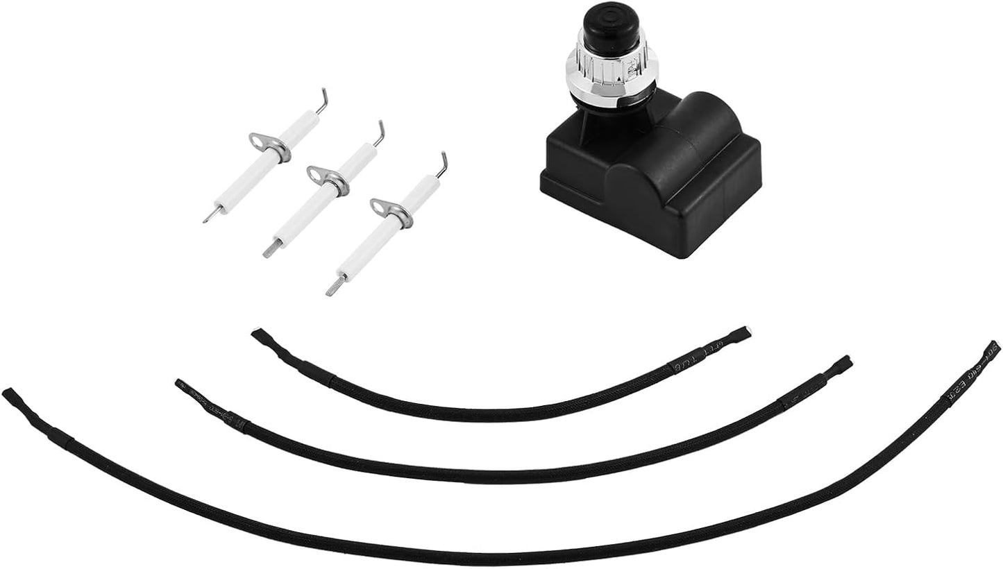 Ignitor Kit Replacement Parts for Pit Boss Memphis Ultimate 4-in-1 Grill Accessories Push-Button Electronic Igniter with 3 Electrodes