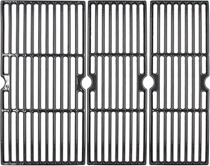 18 3/16" Cast Iron Grill Grates for CharBroil Signature 3 Burners 463348017 463372017 Cooking Grids Replacement for Char-Broil Grill Model G470-0003-W1 G470-0002-W1, 3 Packs