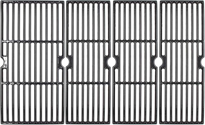 Cast Iron Grill Grates for CharBroil Performance XL 5 Burners 463243519 463275517 463275717 463243518 Cooking Grids Replacement for Char-Broil Grill Model G470-0003-W1 G470-0002-W1, 4 Packs