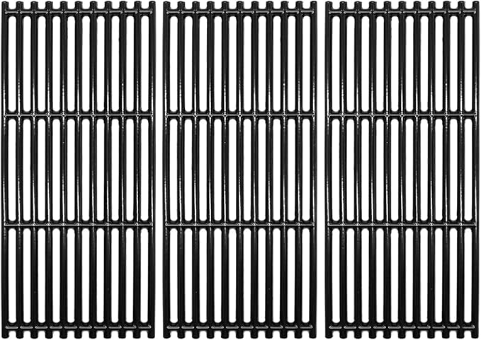 18 1/4 x 24 3/4 Inch Porcelain Cast Iron Cooking Grill Grates for Charbroil 463241314, 463241313, 463247109, 466241313, 466241314, 466242014, 466242314, Tru-Infrared 3 Burner Grills