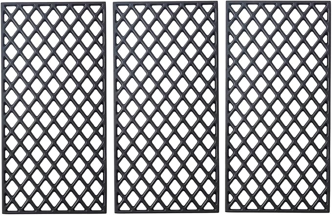 19" Grill Grate GR2210601-MM-00 Replacement Parts for Members Mark 5 Burner Gas Grill GR2210601-MM-00 Sam's Club Cooking Grids Cast Iron Grill Grates Broil King BBQ Rankam Grill Parts, 3 Pack