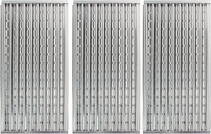 8 3/8" Stainless Steel Tru-Infrared Emitter Grates for 2 &3 and 4 Burner Charbroil Grills 463241314 463257111 463257110 463247412 463247109 463241313 466247109 465257110 466257110, 3-pk