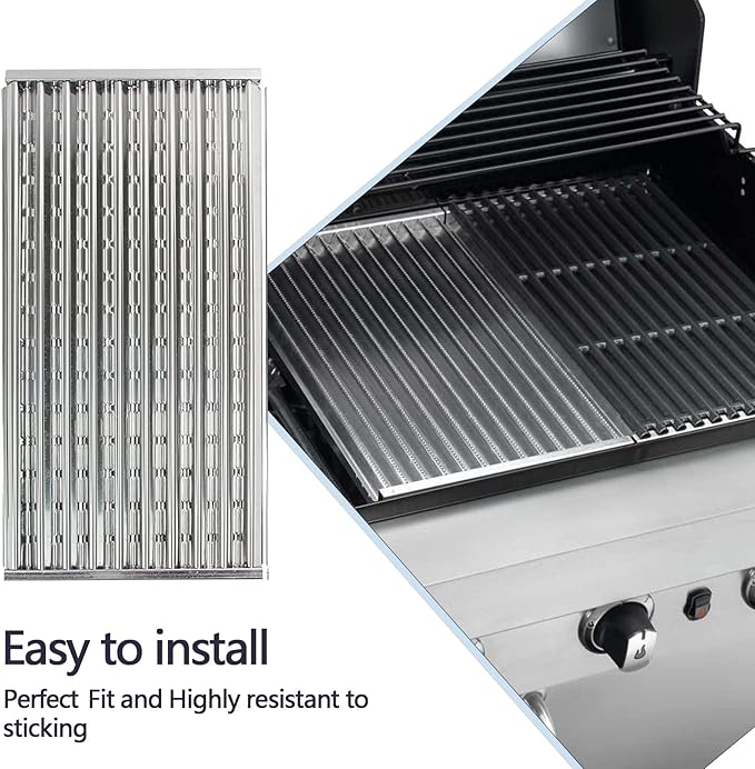 18 3/8" Tru-Infrared Emitter Stainless Steel Grate for Charbroil 4 Burner Grill Pre-2015 Models, 463271315 463271314 463241414 463241413 463271313 463247512, 4-pk