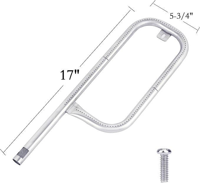 60040 for Weber Q100 Q120 Q1000 Q1200 Baby Q 386001 386002 516002 516001 50060001 51060001 Gas Grills, 304 Stainless Steel Grill Burner, 69957 41657