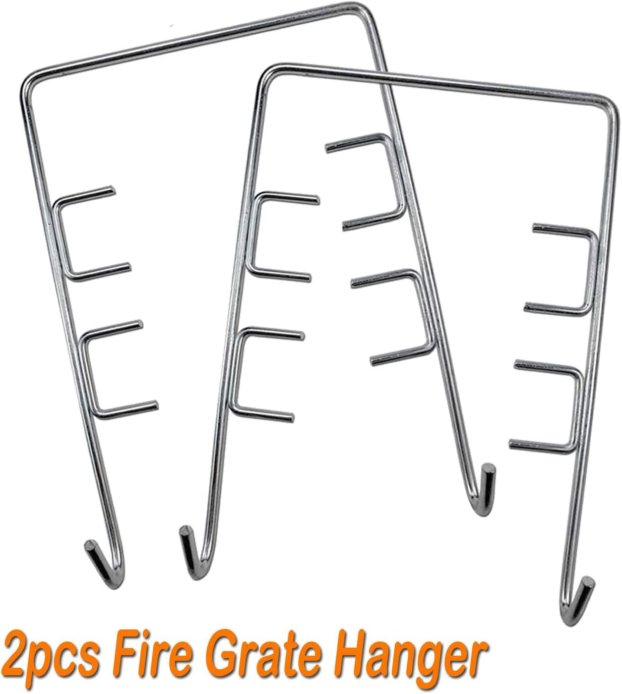 27 inch Ash pan for Chargriller 1224 1324 2121 2222 2727 2828 2929 Charcoal Grill, Fire Grate Replacement Part with 2pcs Fire Grate Hanger, Porcelain-coated Steel 27" Drip Pan