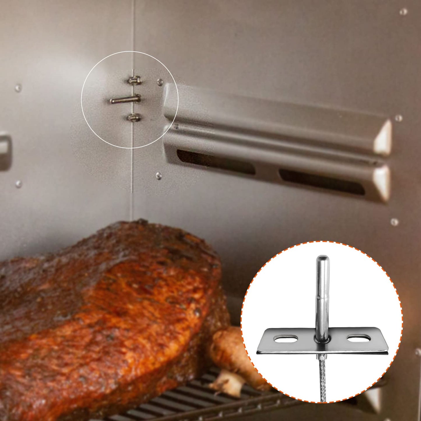 RTD Temperature Sensor Probe for Pit Boss P7 Series Vertical Smoker, BBQ PB-39P350 Part, Temperature Probe Sensor