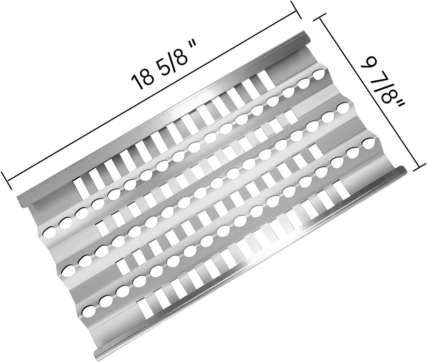 3-Pack Stainless Steel Heat Plates Replacement for DCS BGB30-BQR, 27, 36, 48 and Other Gas Grills
