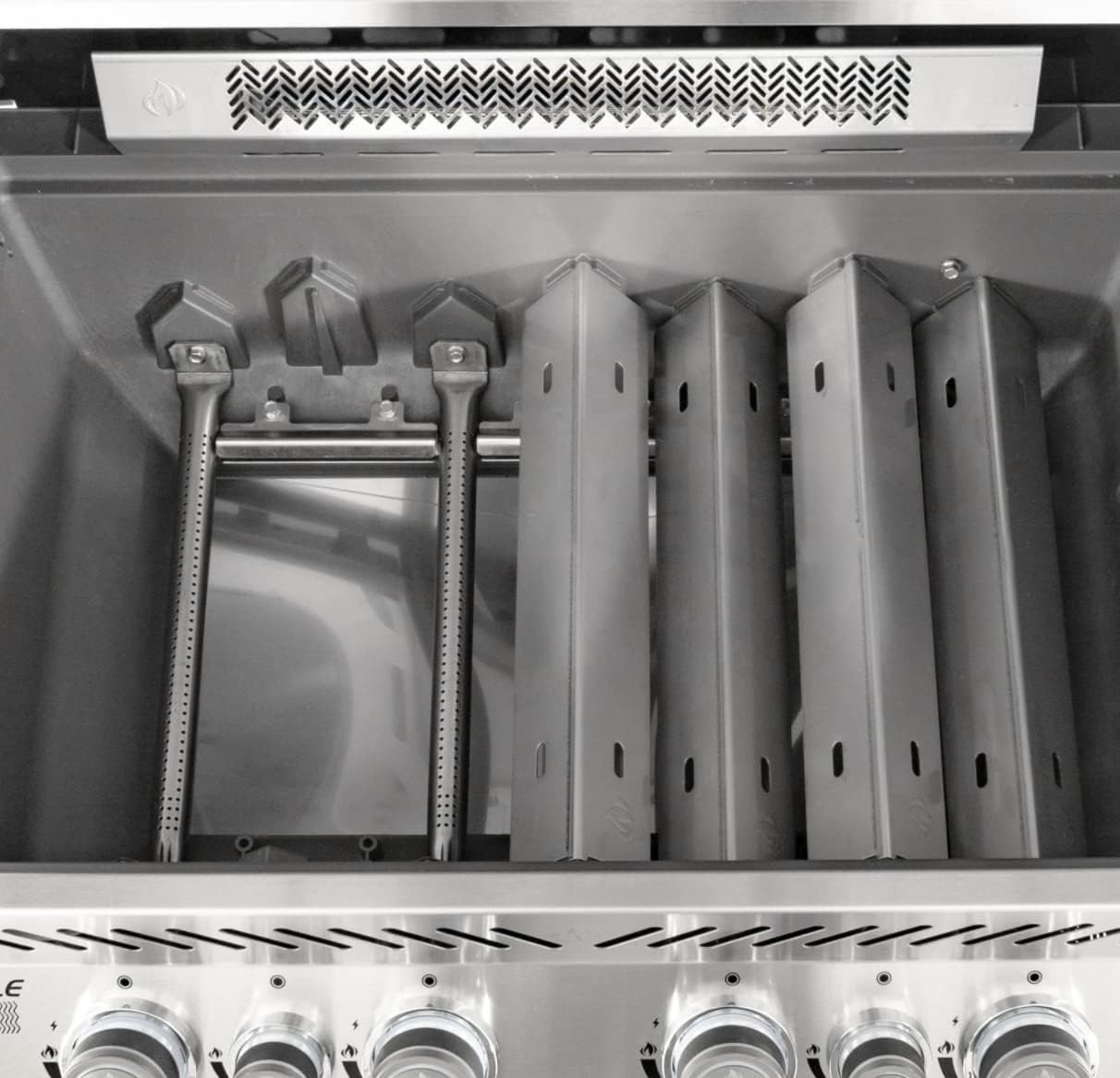 Heat Plates and Grill Burners Set for Napoleon Rogue Series, Prestige 500 Propane Grills, Repair Replacement Parts Kit