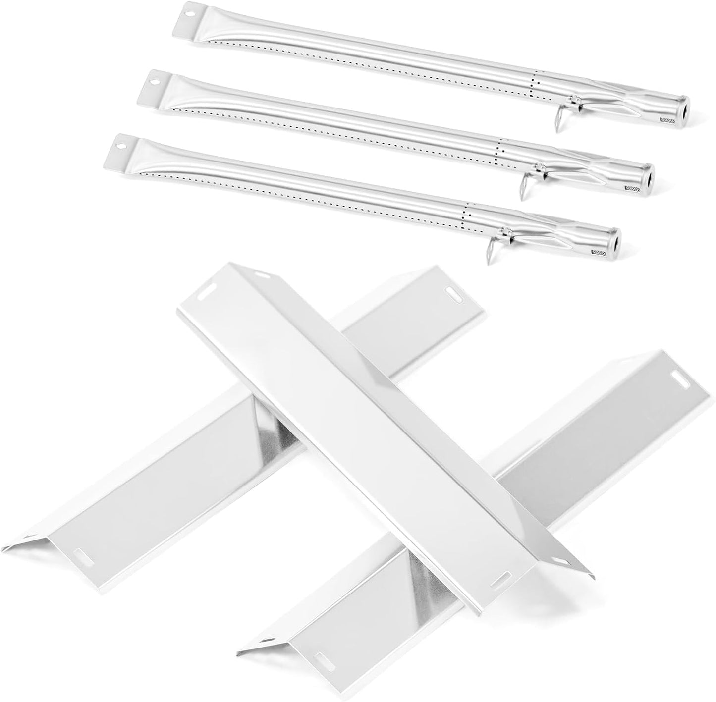 Grill Replacement Parts Kit for Pit Boss Pro Series 1100 Wood Pellet & Gas Combo Grill, Stainless Steel Heat Plates Burners