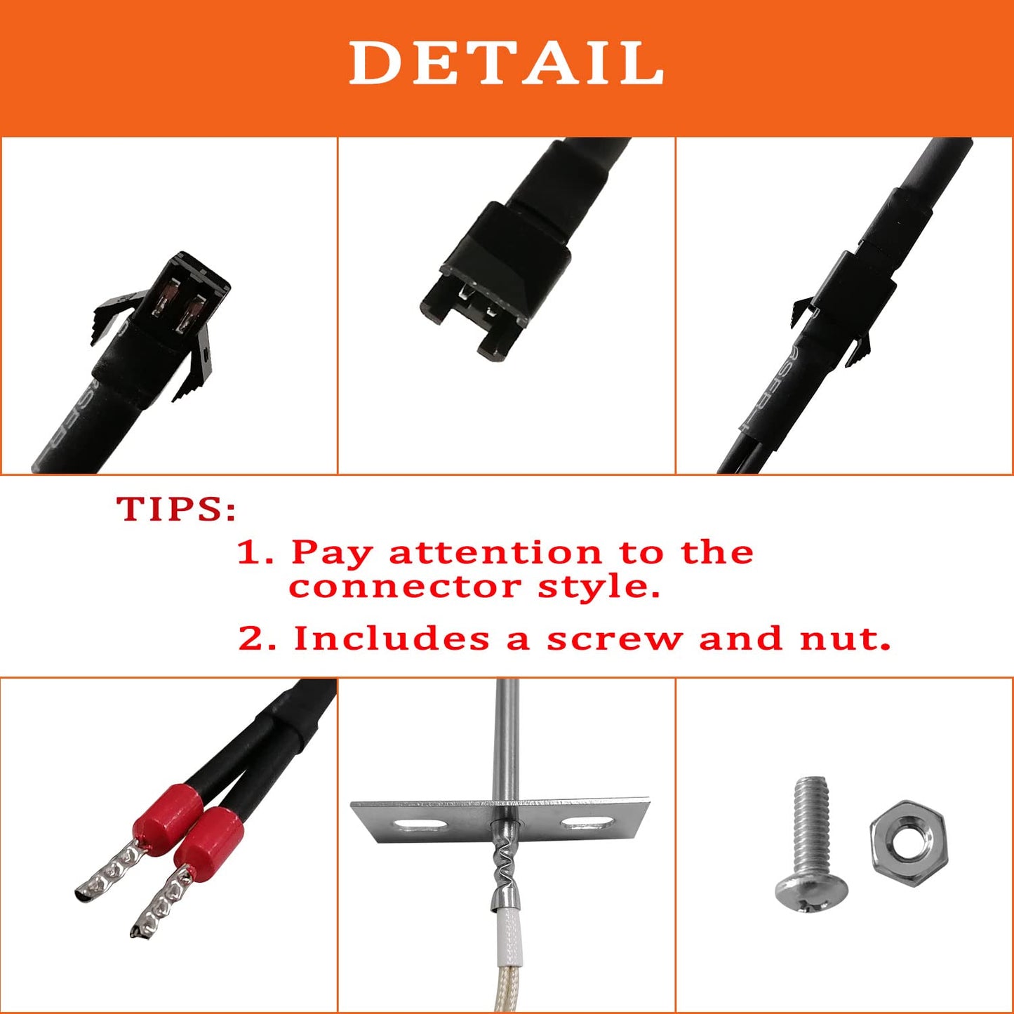 RTD Temperature Probe Sensor for Most Pit Boss 700& 820 Series Wood Pellet Smoker Grills, RTD Meat Barbecue Probe Sensor