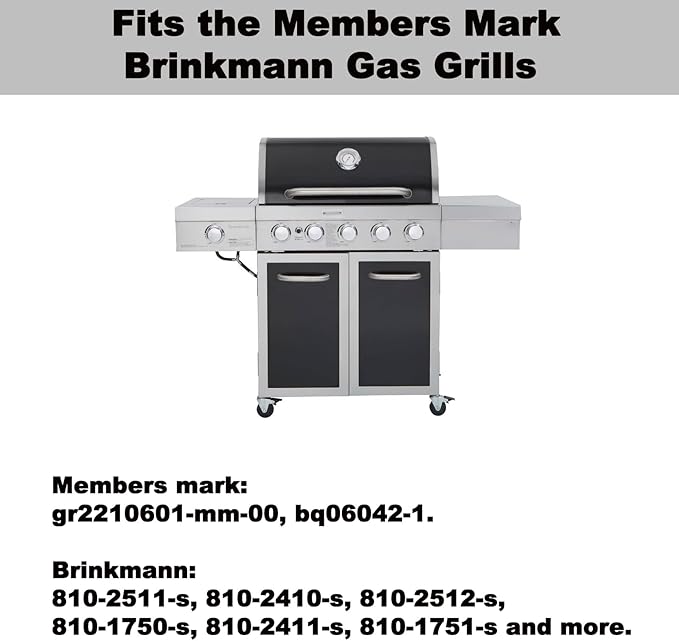 GR2210601-MM-00 BQ06042-1 Grease Tray Replacement Parts for Members Mark 5 Burner Drip Pan Brinkmann 810-2511-S 810-2410-S 810-2512-S Drip Tray Adjustable Grease Tray with Catch Pan Gas Grill Parts