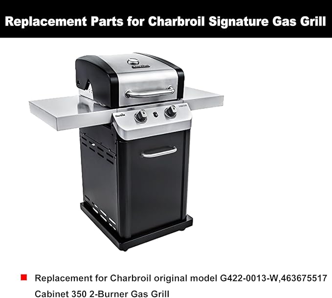 Replacement 18 3/16’’Grill grates for Charbroil Signature G422-0013-W,463675517 Cabinet 350 2-Burner Gas Grill,for Char Broil Grill Grate Porcelain Coated Cast Iron