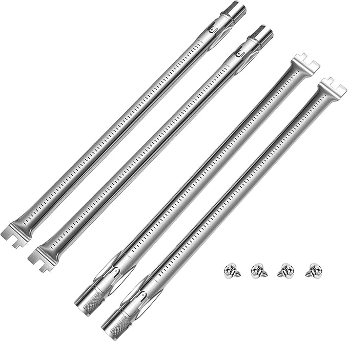 62752 Grill Burner for Weber Genesis 300 Series, 4-pack Burner Replacement for E310 E320 E330 S310 S320 S330 EP310 EP320 EP330 with Front Control