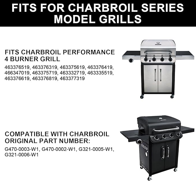 Grill Parts for Charbroil Performance 463377319, 463376419, 463376519, 463376319,17.9''Cast Iron Cooking Grate for Charbroil Grill Grates G321-0005-W1,G470-0002-W1, G470-0003-W1