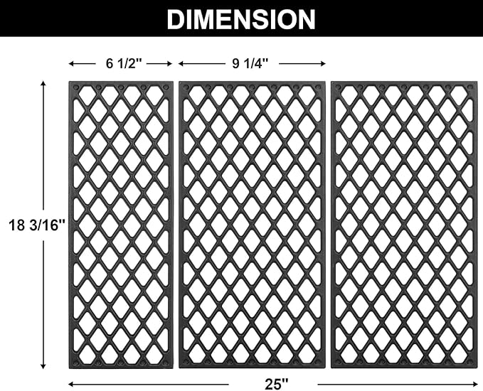 Replacement Parts for Charbroil Advantage Grill Grate 463376018P2,463377117, 63377017, 463347017, 463376117,463673617,G470-0003-W1, G470-0002-W1,for Char Broil Grill Grate Cast Iron