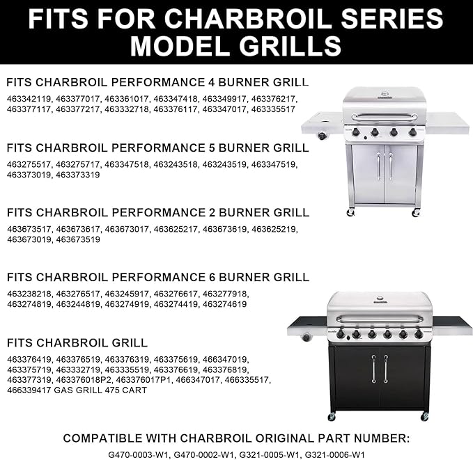 Replacement Parts for Charbroil Advantage Grill Grate 463376018P2,463377117, 63377017, 463347017, 463376117,463673617,G470-0003-W1, G470-0002-W1,for Char Broil Grill Grate Cast Iron