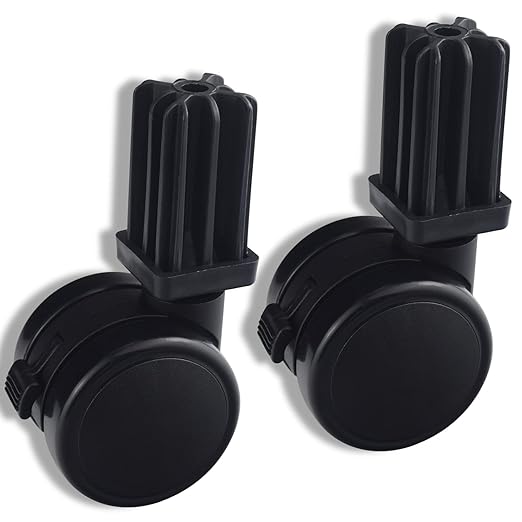 6414 306414 Caster Wheel Gas Grills/Stem Style Locking Swivel Caster for Weber Genesis, Summit, Silver, Spirit Gas Grills, Caster Insert (2 pack)