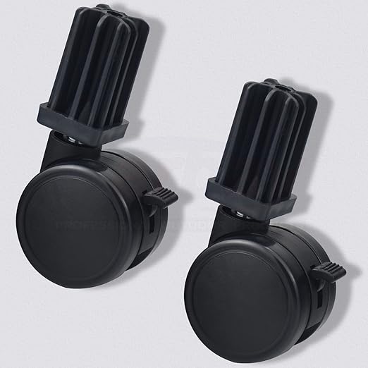 6414 306414 Caster Wheel Gas Grills/Stem Style Locking Swivel Caster for Weber Genesis, Summit, Silver, Spirit Gas Grills, Caster Insert (2 pack)