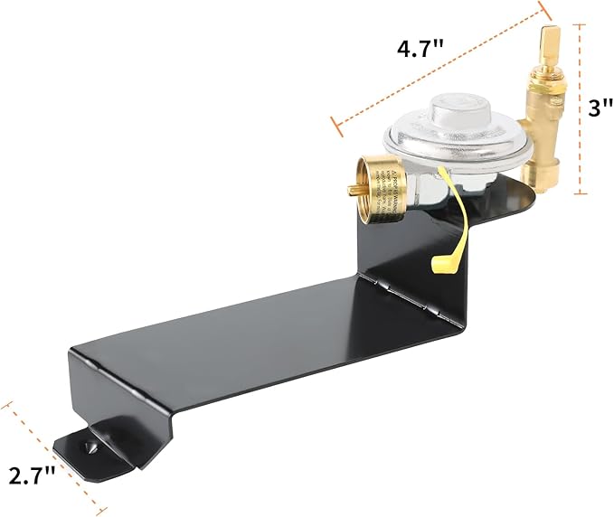 64865 Gas Grill Valve Regulator Assembly for Weber Q2000 Q2200 Series Replacement Parts for Weber 53060001 54060301 396002 566001 566002 54060001