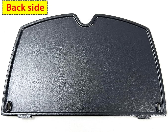 6558 Cast Iron Cooking Griddle for Weber Q100 Q1000, Q120 Q1200 Series Gas Grills Parts, 12.6 x 8.5 x 0.5 Inches