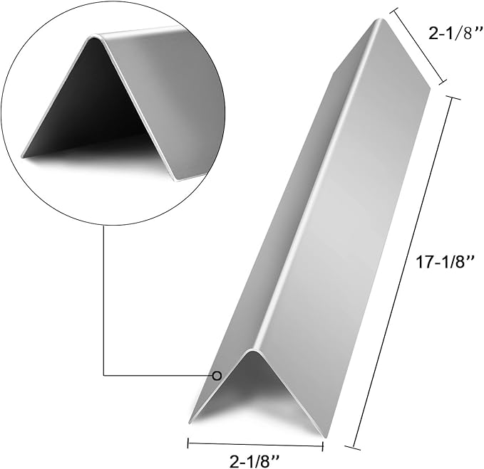 66033 66797 66030 17 Inch Flavorizer Bars for Weber GS4 Genesis II 400 Grills, for Genesis II 410 415 435, Genesis II LX 440, 304 Stainless Steel
