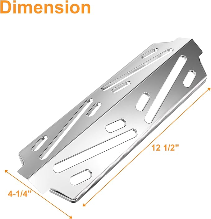 66040 66685 Grill Heat Deflectors Replacement for Weber Genesis II E-310 E-315 E-330 E-335 S-310 Gas Grill, for Weber Genesis II 300 Series,3 Pack