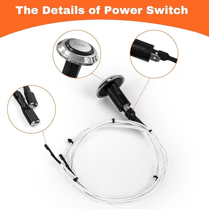 66356 Grill Igniter Kit for Weber Genesis II 610 Series Gas Grills(Model Years 2017 and Newer),6-Outlet Electronic Ignition for Weber Genesis II E-610