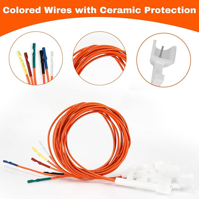 66356 Grill Igniter Kit for Weber Genesis II 610 Series Gas Grills(Model Years 2017 and Newer),6-Outlet Electronic Ignition for Weber Genesis II E-610