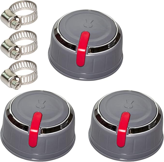 66753 Gas Grill Burner Knobs for Weber Compatible with Genesis II LX Series Grills - (3 Pack)