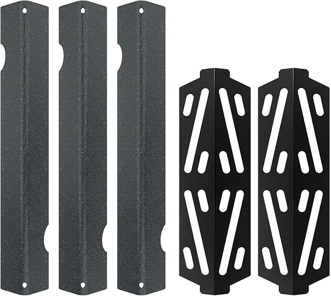 66794/90223 Porcelain Steel Flavorizer Bars and 66684/66039/66031 Heat Deflectors for Weber Genesis II E-210, Genesis II LX E-240 S-240 Grills