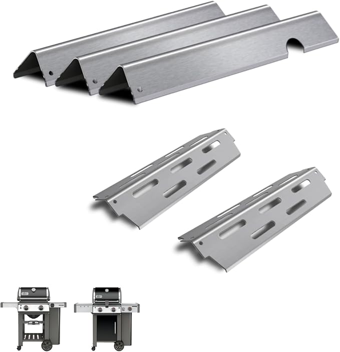 66794, 66031, 66684 17" Flavorizer Bar and Heat Deflector for Weber Genesis II E/S-210, Genesis II LX E/S-240 Grill Flavorizer Bars