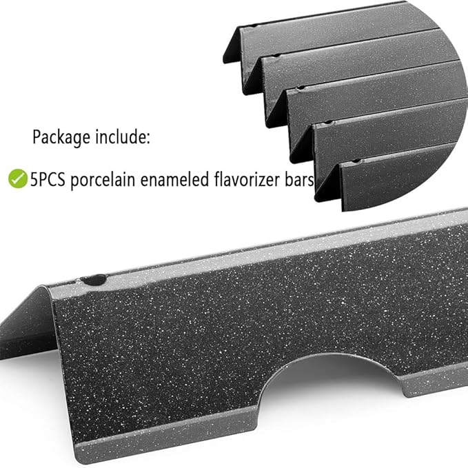 66032 66795 Flavorizer Bars for Weber Genesis II/LX 300 Genesis II E-310, II S-310, II E-330, II E-335, II S-335, II LX S/E-340, Porcelain Enameled