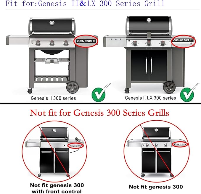 66032 66795 17" Flavorizer Bars for Weber Genesis II/LX 300 Series Genesis II E-310, E-315, E-330, E-335, S-335, LX S/E-340 (2017 and Newer), Set of 5