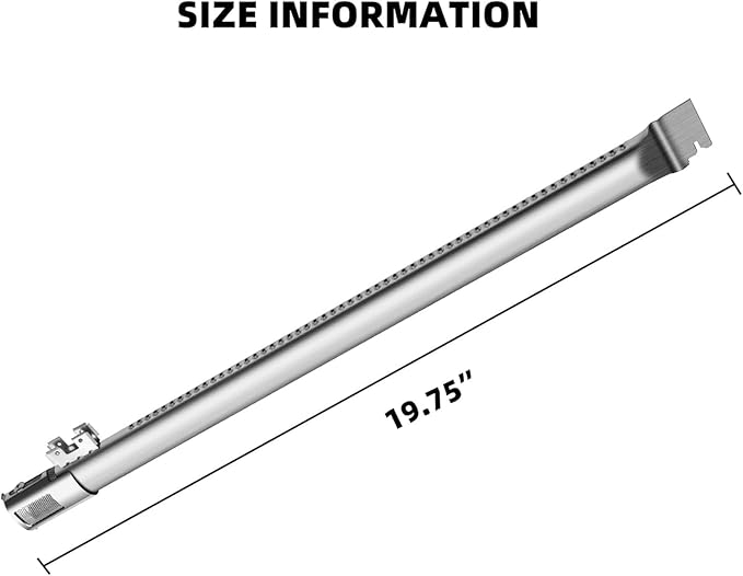 67490 19.4" Grill Burners for Weber Genesis II 400 Series E-410, E-415, E-435, Genesis II LX E-440 Series 66071 67488 66073 67265 Grills (2017-Newer)