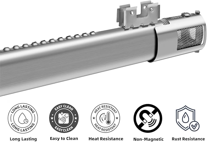67490 19.4" Grill Burners for Weber Genesis II 400 Series E-410, E-415, E-435, Genesis II LX E-440 Series 66071 67488 66073 67265 Grills (2017-Newer)