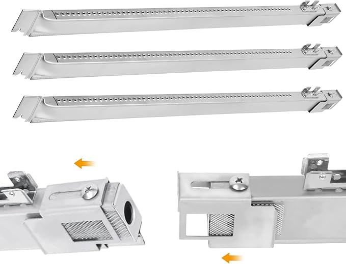 67490 Burner Tube for Weber Genesis II 300/400/600 Series,for Genesis II E-310,E-410/435,S-435,SE-410, Genesis II E-210,LX E-240,LX S-240 Grill, 3PCS