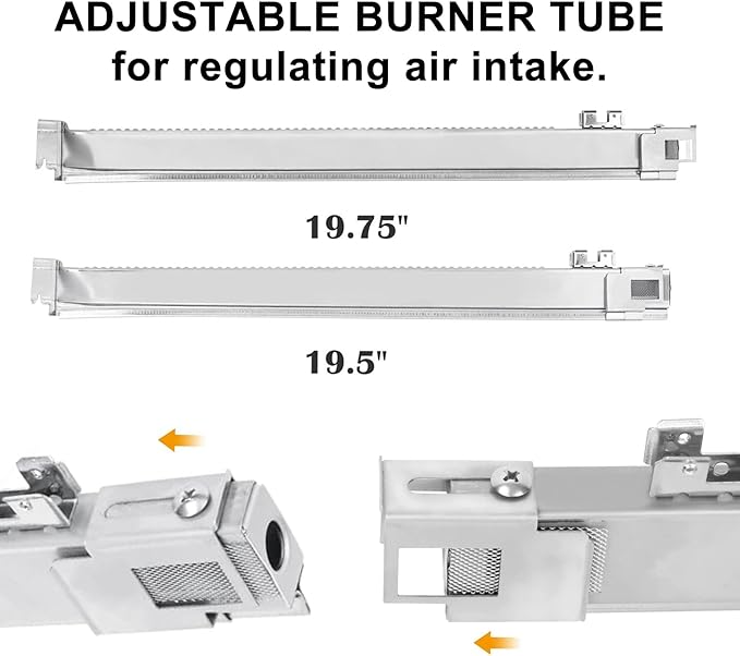 67490 Burner Tube for Weber Genesis II 300/400/600 Series,for Genesis II E-310,E-410/435,S-435,SE-410, Genesis II E-210,LX E-240,LX S-240 Grill, 3PCS