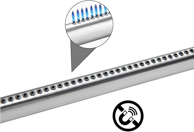 67490 19.4" Grill Burners for Weber Genesis II 400 Series E-410, E-415, E-435, Genesis II LX E-440 Series 66071 67488 66073 67265 Grills (2017-Newer)