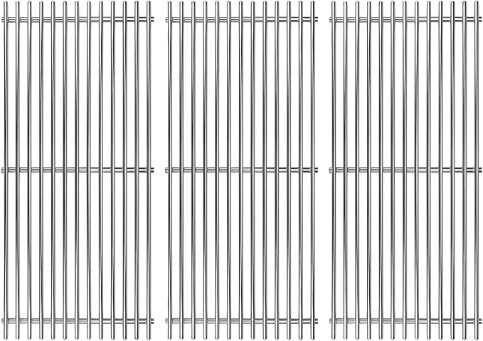 67551 19.2“ SUS304 Cooking Grates for Weber Summit 600 Series Summit E-620 S-620 Gas Grills Without Smoker Box, Heavy Duty Grill Grid (3-Pack)