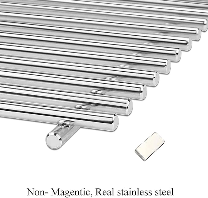 67551 19.2“ SUS304 Cooking Grates for Weber Summit 600 Series Summit E-620 S-620 Gas Grills Without Smoker Box, Heavy Duty Grill Grid (3-Pack)