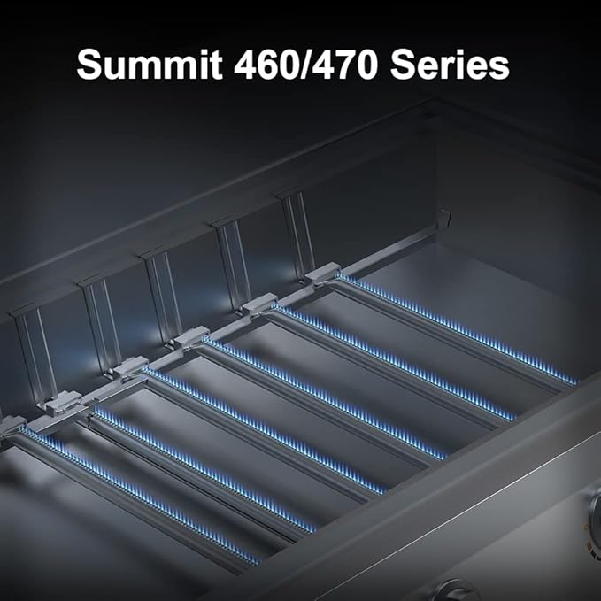 67557 Grill Burner Tubes for Weber Summit 460 470 Gas Grills, Replacement for Weber Summit Burner Tubes, 6 Pack