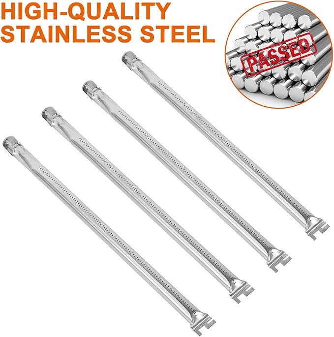67558 Grill Burner Tube Kit for Weber Summit 660 Summit 670 Grills, Stainless Steel, 8 Pack
