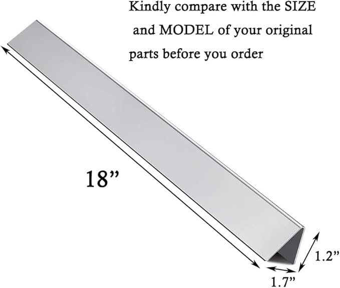 67669 16GA Stainless Steel Flavorizer Bars for Weber Summit 400 Series Summit E/S 420, 450, 440, 460, 470 Gas Grills , 9-Pack