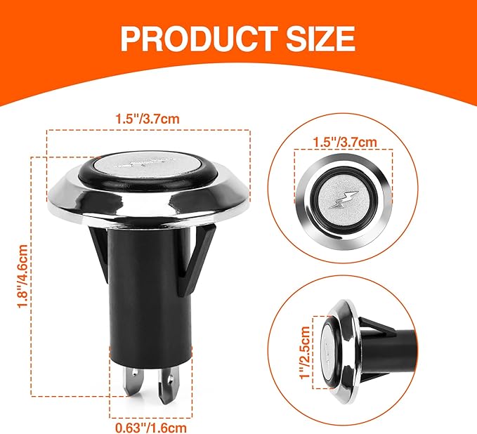 69283 Grill Igniter Push Button Replacement for Weber Genesis II 310/315/335 Series, Fits Genesis II E-410/435, SE-310/330 Gas Grills