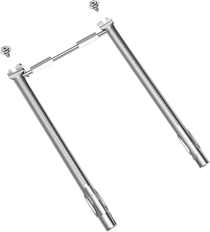 69785 18 Inch Grill Burner for Weber Spirit I & II & GS4 200 Series with Up Front Control, Spirit E-210 E-220 S-210, S-220 Gas Grill Replacement Parts