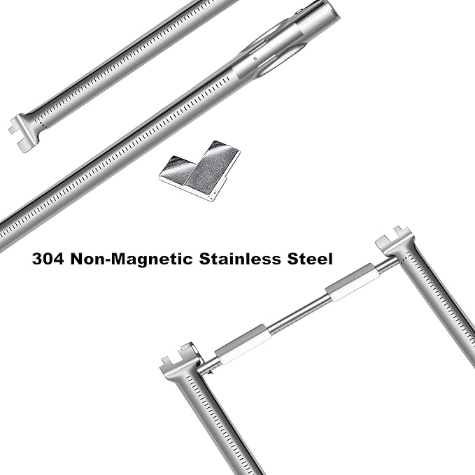 69785 18 Inch Grill Burner for Weber Spirit I & II & GS4 200 Series with Up Front Control, Spirit E-210 E-220 S-210, S-220 Gas Grill Replacement Parts
