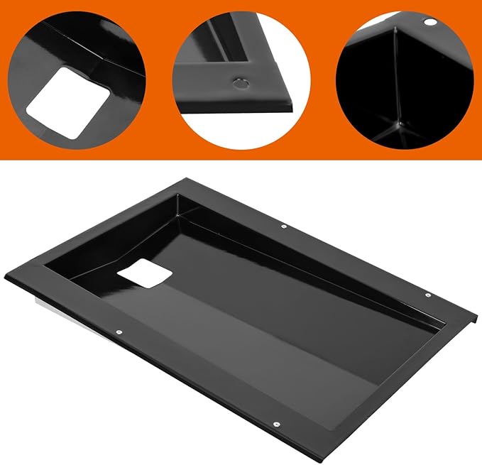 69804 Grease Tray with 10-Pcs 6415 Drip Pan Liner for Weber Spirit 300 Series, Spirit E-310 E-320 E-330 S-310 S-320 S-330 Grills 2013 and Newer