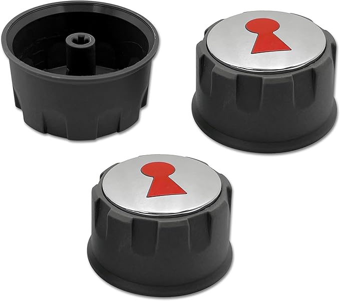69893 Control Knobs Compatible with Weber Spirit 200 & 300 Series (with Up Front Controls) Years 2013 and Newer(Set of 3)