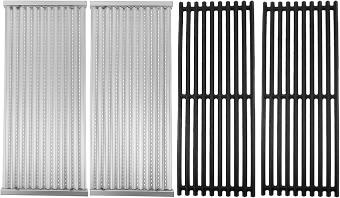 18 7/16" Infrared Emitter & Grill Grate for Charbroil Replacement Parts 2-3 Burner Commercial Series Tru-Infrared Pre 2015 463241314 80021356 80021355 463241313 G515-4700-W1 G519-A400-W1 G526-0007-W1