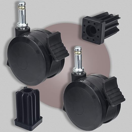 70360 Locking Caster with Insert for Weber Spirit Series 2009-2012, Genesis Series 2007-2011, 2 Pack (Caster Diameter 2-7/8")